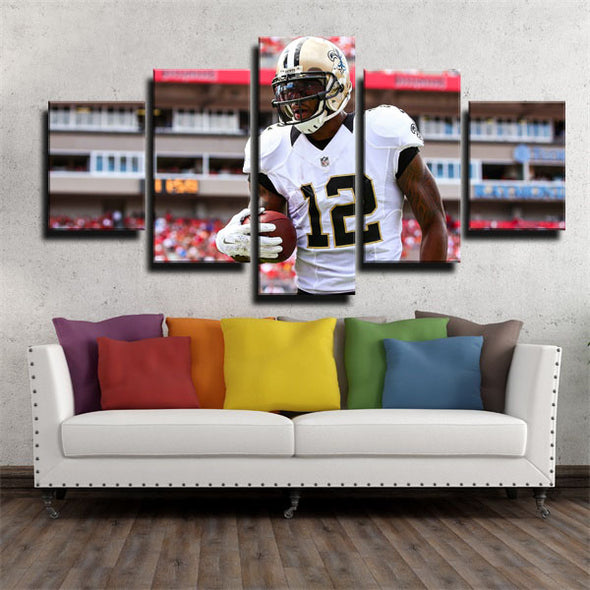 5 panel canvas art framed prints New Orleans Saints Marques Colston wall picture1222 (1)