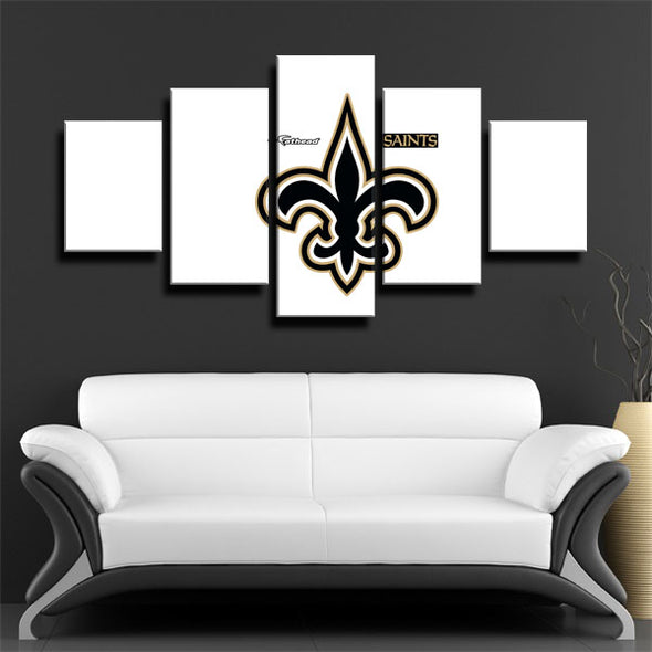 5 panel canvas art framed prints New Orleans Saints  wall picture1202 (3)
