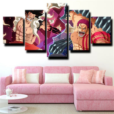 5 panel canvas art framed prints One Piece Charlotte Katakuri picture-1200 (1)