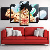 5 panel canvas art framed prints One Piece Monkey D. Luffy home decor-1200 (3)