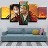 5 panel canvas art framed prints One Piece Roronoa Zoro home decor-1200 (2)