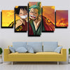 5 panel canvas art framed prints One Piece Roronoa Zoro home decor-1200 (3)