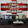 5 panel canvas art framed prints PSV team logo wall picture-1201 (2)