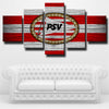 5 panel canvas art framed prints PSV team logo wall picture-1201 (3)