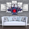 5 panel canvas art framed prints Paris SG Team member home decor-1202 (2)