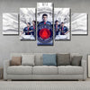 5 panel canvas art framed prints Paris SG Team member home decor-1202 (3)