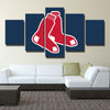 5 panel canvas art framed prints Red Sox Sock red live room decor-50033 (3)
