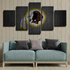 5 panel canvas art framed prints Redskins Metallic Sense wall picture-1202 (2)
