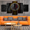 5 panel canvas art framed prints Redskins Split wall live room decor-1201 (2)