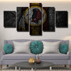 5 panel canvas art framed prints Redskins Split wall live room decor-1201 (4)