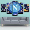 5 panel canvas art framed prints SSC Napoli home decor-1211（3）