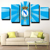5 panel canvas art framed prints SSC Napoli  wall picture-1201 (1)