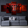 5 panel canvas art framed prints  Texas Rangers LOGO wall picture1236 (3)