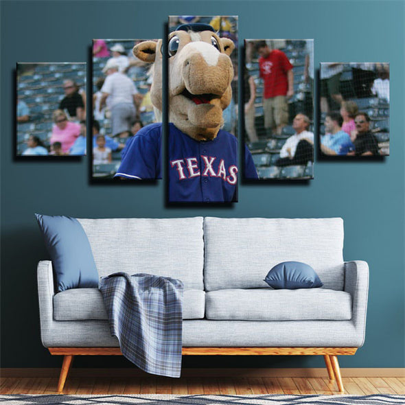 5 panel canvas art framed prints  Texas Rangers macort wall picture1248 (1)
