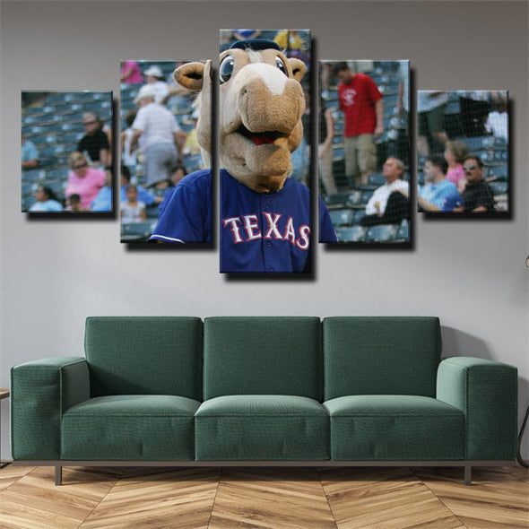 5 panel canvas art framed prints  Texas Rangers macort wall picture1248 (2)