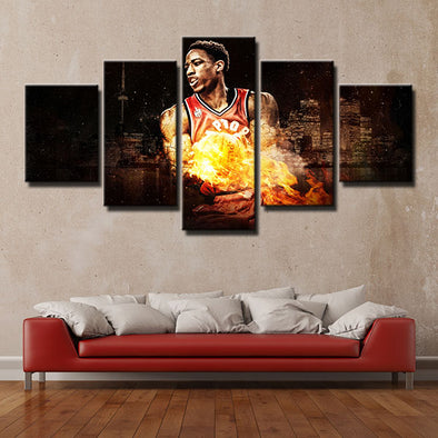 5 panel canvas art framed prints The Big Smoke Air Diesel wall decor-1222 (1)