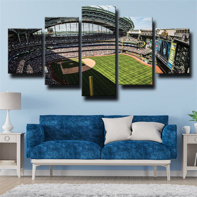5 panel canvas art framed prints The Brew Crew Home decor picture-1208 (1)