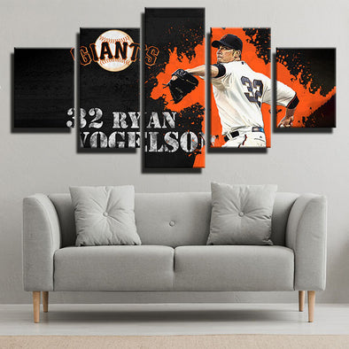 5 panel canvas art framed prints The G's Ryan Vogelsong home decor-1201 (1)