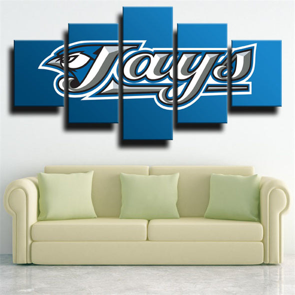 5 panel canvas art framed prints The Jays team logo decor picture-1208 (2)