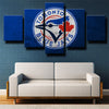5 panel canvas art framed prints The Jays team logo wall picture-1201 (2)