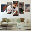 5 panel canvas art framed prints The O's Manny Machado wall picture-1231 (2)