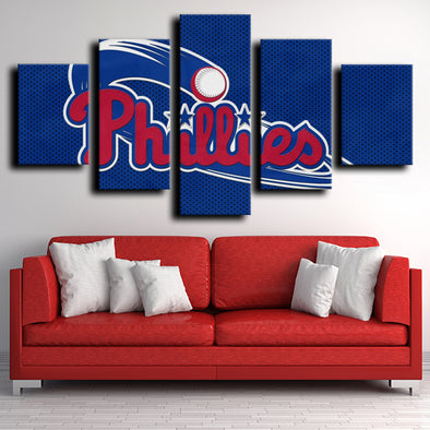 5 panel canvas art framed prints The Phils wall picture-1206 (1)