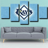  5 panel canvas art framed prints The Rays wall picture-1201 (3)