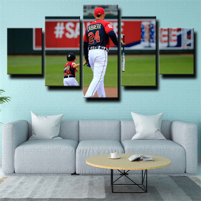 5 panel canvas art framed prints The Tiges Miguel Cabrera wall picture-1227 (1)