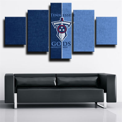 5 panel canvas art framed prints Titans team logo wall picture-1201 (1)