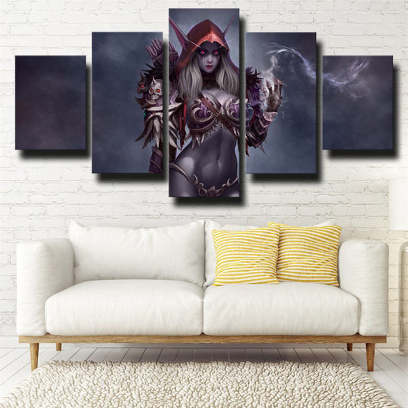 5 panel canvas art framed prints WOW Battle for Azeroth home decor-1209 (3)