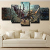 5 panel canvas art framed prints WOW Battle for Azeroth wall picture-1201 (1)