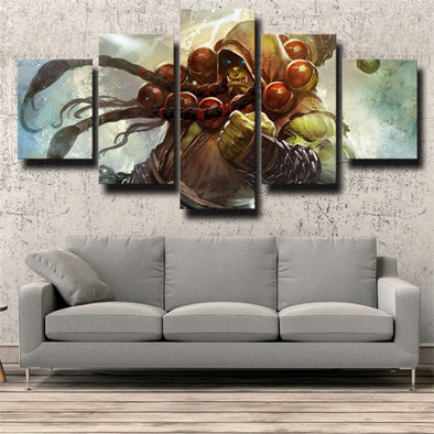 5 panel canvas art framed prints WOW Mists of Pandaria decor picture (1)