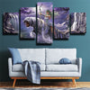 5 panel canvas art framed prints WOW Mists of Pandaria live room decor-1211 (2)
