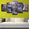 5 panel canvas art framed prints WOW Mists of Pandaria live room decor-1211 (3)