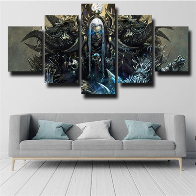 5 panel canvas art framed prints WOW Warlords of Draenor decor picture-1208 (3)