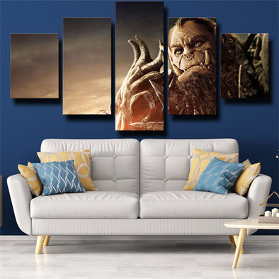 5 panel canvas art framed prints WOW Warlords of Draenor wall picture-1201 (1)