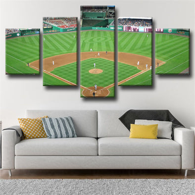 5 panel canvas art framed prints  Washington Nationals court wall picture1223 (1)
