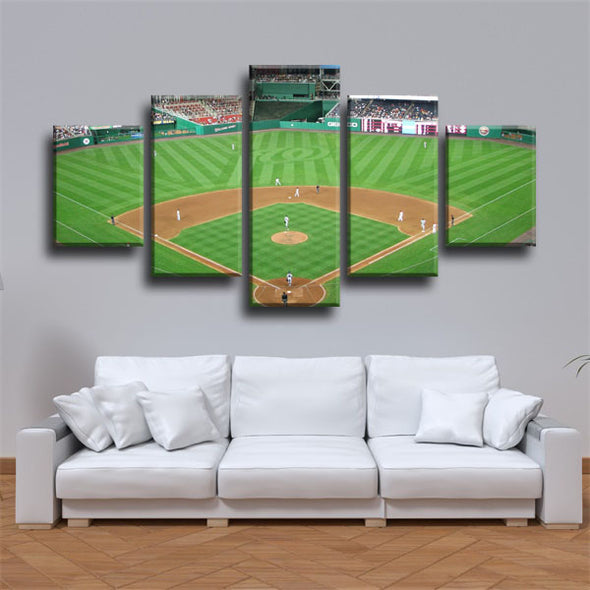 5 panel canvas art framed prints  Washington Nationals court wall picture1223 (2)