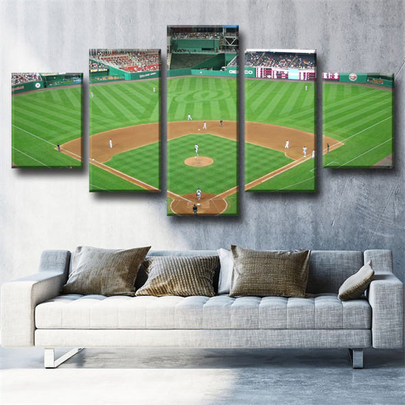 5 panel canvas art framed prints  Washington Nationals court wall picture1223 (3)