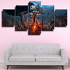 5 panel canvas art framed prints Wrath of the Lich King wall picture-1201 (3)