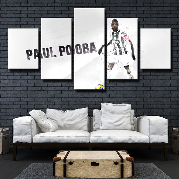 5 panel canvas art framed prints Zebras Pogba all white wall picture-1339 (1)