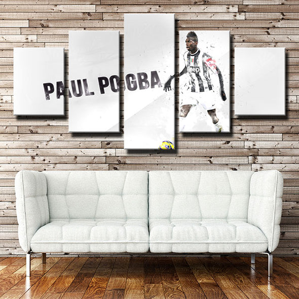 5 panel canvas art framed prints Zebras Pogba all white wall picture-1339 (2)