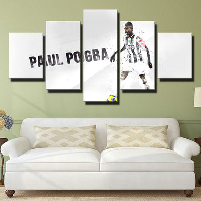 5 panel canvas art framed prints Zebras Pogba all white wall picture-1339 (3)