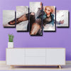 5 panel canvas art framed prints dragon ball Android 18 decor picture-1908 (3)