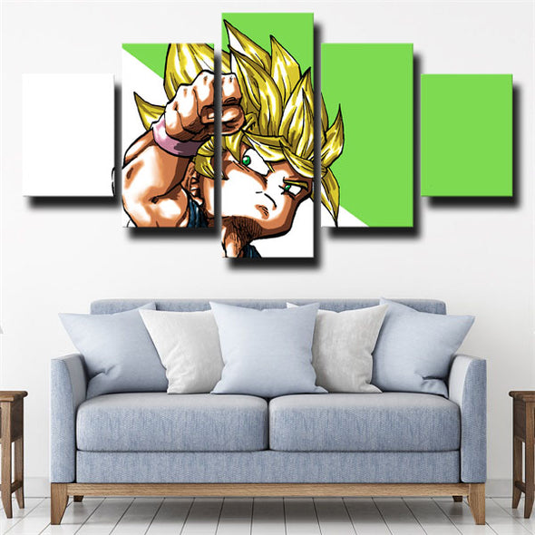 5 panel canvas art framed prints dragon ball Goku kid decor picture-2065 (2)