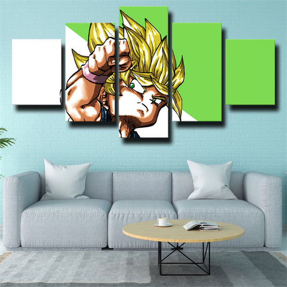 5 panel canvas art framed prints dragon ball Goku kid decor picture-2065 (3)
