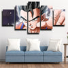 5 panel canvas art framed prints dragon ball Goten face live room decor-2042 (3)