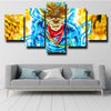 5 panel canvas art framed prints dragon ball Trunks decor picture-2001 (2)