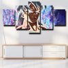 5 panel canvas art framed prints dragon ball Yamcha face decor picture-2039 (2)
