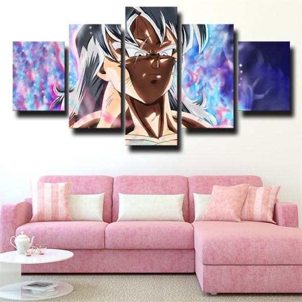 5 panel canvas art framed prints dragon ball Yamcha face decor picture-2039 (3)